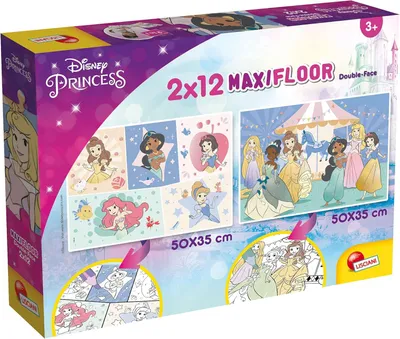 Produktbild von Disney Supermaxi 2 x 12 Princess Puzzle für Kinder, Mehrfarbig