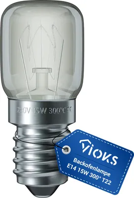 Produktbild von Lampe E14 15W 22mmØ 49mm 230V 300Grad universal für Küchengeräte