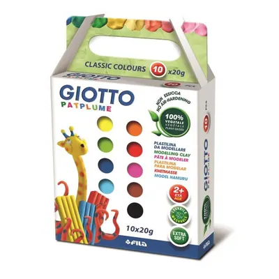 Obrázek produktu pro Giotto Patplume, Modelářská hlína, Vícebarevný, 20 g, 200 g, 10 kusů