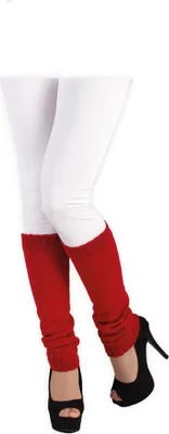 Produktbild von Stulpen rot 50 cm Beinwärmer Garde Tanz Karneval Fasching