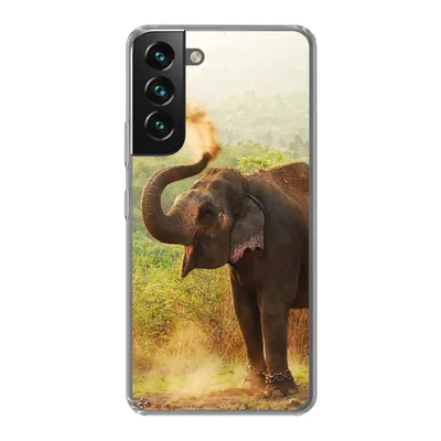 Produktbild von MuchoWow® Handyhülle Schutzhülle Hülle für Samsung Galaxy S22 Elefant - Tiere - Wald - Bäume Silikon Softcase Handy Hülle - Mobiltelefonhülle