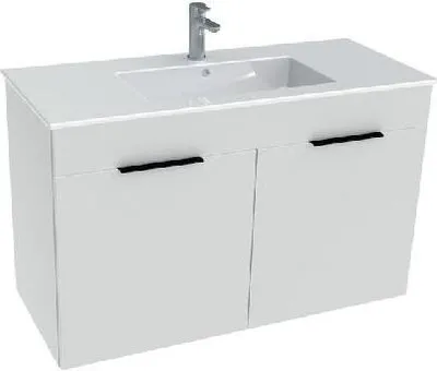 Produktbild von Jika Cube - Unterschrank mit Waschtisch, 980x422x622 mm, weiß H4536511763001