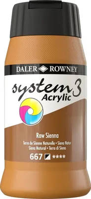 Obrázok produktu pre Daler Rowney System3 Akrylová farba 500 ml Raw Sienna 1 ks