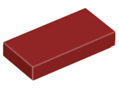 Produktbild von Lego® 1x2 Fliesen 3069 - 250 Stück Dunkelrot
