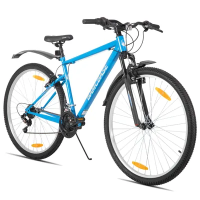 Produktbild von HILAND Mountainbike 29 Zoll Herren Studenten fahrräder, Gelände Pendlerfahrräder Mit 18 Gang, Doppel-V-Bremsen, stoßdämpfender Federgabel, Blau