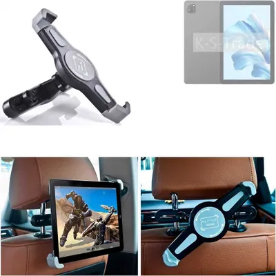Produktbild von K-S-Trade Tablethalterung kompatibel mit Blackview Oscal Pad 60 KFZ Kopfstützen Halterung 360° Auto Sitzhalterung Headrest Holder Halter Tablet PC