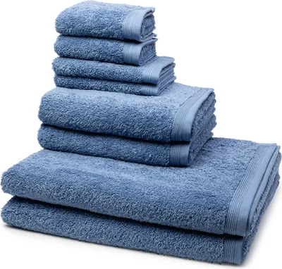 Produktbild von Möve Superwuschel 2 X Seif- 2 X Gäste- 2 X Dusch- 2 X Handtuch im Set Extraweiches Handtuch, Aus 100% hochwertiger Baumwolle, Mit eingesticktem Markenlogo