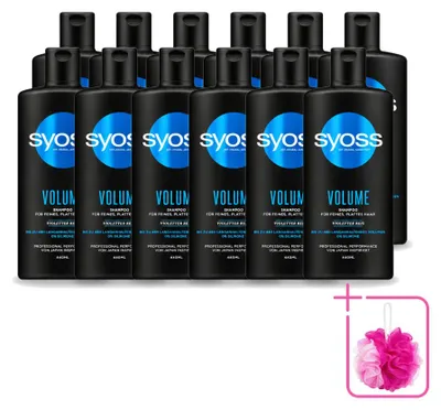 Immagine prodotto di 12 flaconi di shampoo volumizzante Syoss - 440 ml ciascuno - Confezione risparmio - 12 pezzi