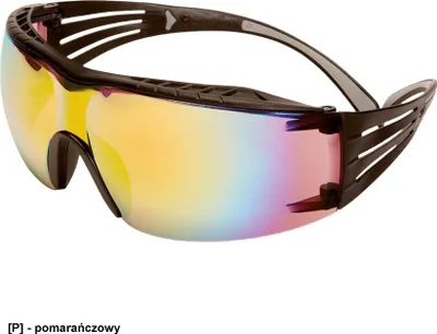 Produktbild von 3M SecureFit SF416XAS-BLK Schutzbrille inkl. Antibeschlag-Schutz, verspiegelt Grau, Schwarz (SF416XAS-BLK)