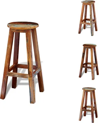 Image de vidaXL Tabouret de bar en bois - Tabouret de bar