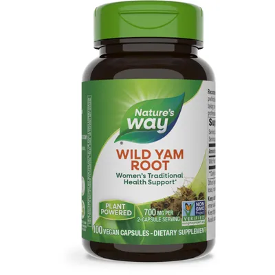 Produktbild von Nature's Way Wilde Yamswurzel, 100 pflanzliche Kapseln