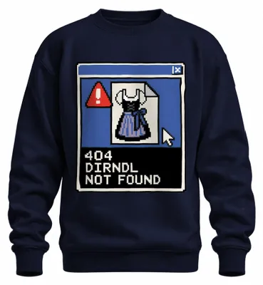 Imagen del producto de 404: Dirndl no encontrado. Camiseta tradicional de , pantalones de cuero, sudadera, jersey, color azul marino, talla 3XL