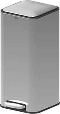 Produktbild von 5Five Mulleimer/treteimer - silber - Metall - 30 Liter - 62 cm