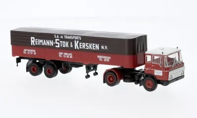 Produktbild von Brekina LKW DAF FT2600 Pritsche/Plane-SZ R.S.K. (NL) 85285