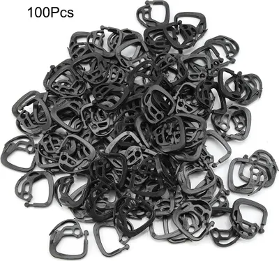 Produktbild von 100 Stück Schattierungsnetz-Haken, Kunststoff-Aufhängehaken für Schattenstoff, Gewächshaus-Zubehör