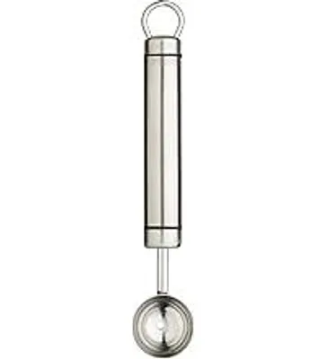 Produktbild von Hochwertiger Kugelformer / Melonenausstecher, Kochgeschirr aus Edelstahl mit Aufh?ngeloch, 18 cm