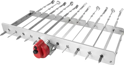 Produktbild von Rambo Grillaufsatz 3.0 - mit Motor für Campinggrill Elektrogrill Standgrill Schaschlikgrill Mangal, passt auf fast jeden Grill, Spießdreher