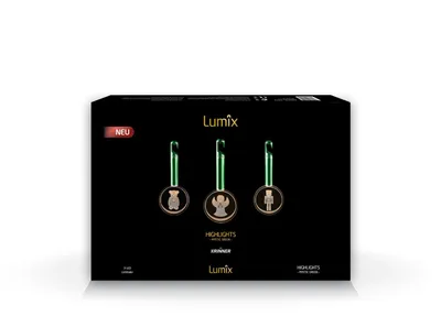 Produktbild von Lumix Highlights Mystic green 3D-Lichttaler 3er Set 76010