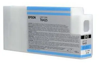 Zdjęcie produktu dla Epson T6425 Light Cyan Ink Cartridge (150ml), Standardowa wydajność, Jasny cyjan, Tusz na bazie pigmentu, 150 ml, 1 szt.