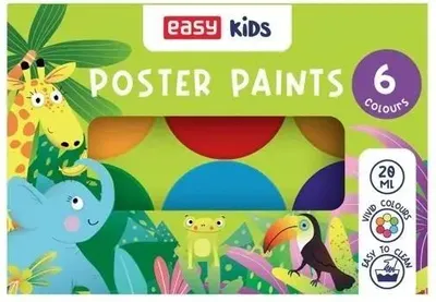 Produktbild von EASY Plakatfarben, 6 Farben – Easy Stationery