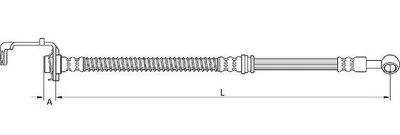 Produktbild von METZGER 4111049 Bremsschlauch Hinten Rechts für HYUNDAI i10 (PA)