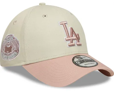 Produktbild von New Era 9FORTY Cap Los Angeles Dodgers MLB World Series Patch beige/pink
