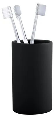Zdjęcie produktu dla Spirella pojemnik na szczoteczki do zębów ceramiczny "Tube" 7x11,5 cm czarny matowy
