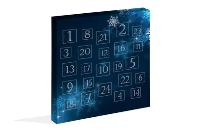 Image de Jumeon, Advent Calendar Silver, Calendrier de l'Avent, 100 % argent massif 925, Argent