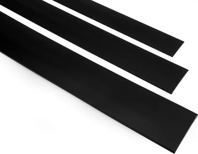 Produktbild von QUEST Abdeckleiste Selbstklebend 40x40mm, 5m, PVC Flachleiste für Innenbereich, Flexibel, Flach, UV-beständig, schwarz