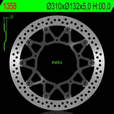 Image de NG BRAKES Bremsscheibe schwimmend rund
