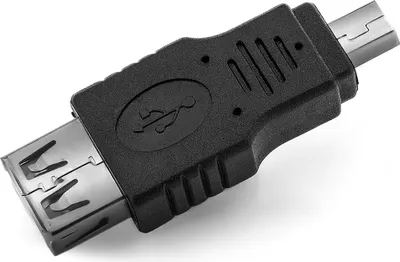 Produktbild von deleyCON Mini USB Adapter - Mini USB B-Stecker zu USB A-Buchse - USB 2.0 High Speed Technologie