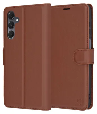 Produktbild von Techsuit Leder Folio Book Wallet Klapphülle für Samsung Galaxy A16 - Braun