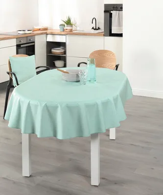 Produktbild von Tischdecke Oslo aquamarin oval 140 x 190 cm