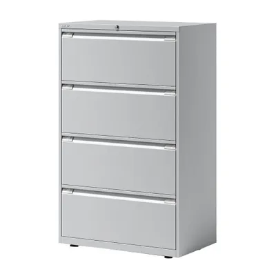 Produktbild von BISLEY Bisley Schubladenschrank Essentials YESF0813645 4Schubladen lichtgrau