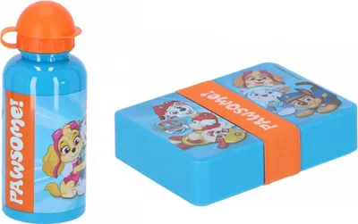 Immagine prodotto di Set di portapranzo e biberon combinati Paw Patrol Portapranzo e biberon tutto in uno per i bambini in viaggio