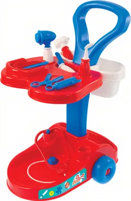 Produktbild von Mochtoys Arztwagen mit viel Zubehör