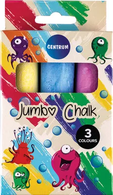 Image de Craie de couleur jumbo 3 pièces