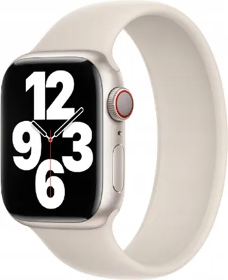 Obrázek produktu pro Silikonový řemínek Solo Loop pro Apple Watch | 44/45/46/49 mm – velikost 9 – Starlight