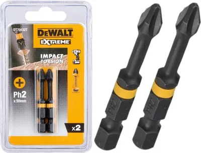 Productafbeelding van 2 Schroefbitsets met kruiskop, DEWALT DT70532T-QZ