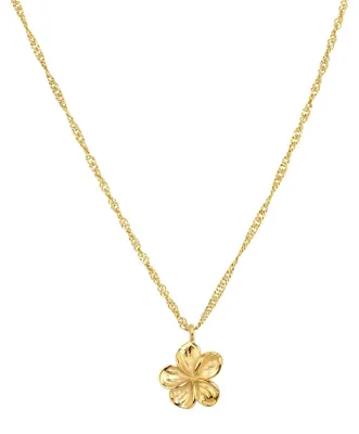 Produktbild von Luamaya wasserfeste zarte Halskette mit Blumenanhänger für Damen