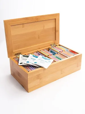 Produktbild von YOGI TEA Probierbox aus Holz | 48 Sorten (96 Beutel) |  Tee