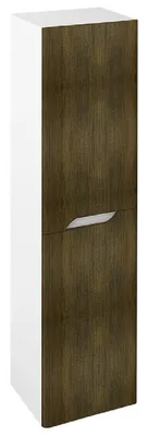 Produktbild von Sapho MEDIENA Hochschrank 35x140x30cm, 2x Tür, links/rechts, weiß matt/Eiche graphite