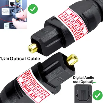 Produktbild von Toslink Kabel Optisches Audiokabel Digital SPDIF LWL für SAMSUNG HW-C410G/ZG, HW-C440G/ZG Soundbar