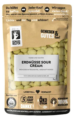 Produktbild von Erdnüsse Sour Cream im Teigmantel, Knabbersnack, 180g
