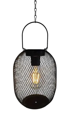 Produktbild von Solarleuchte Metall Gartenleuchte Gartenbeleuchtung warm weiß schwarz Lampe