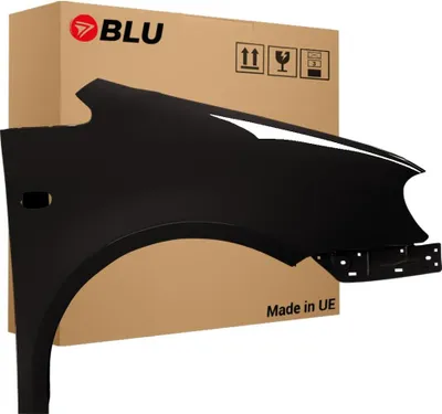 Zdjęcie produktu dla BLU Błotnik Premium pasujący do VW Volkswagen Caddy III 3 2K LC9X Prawy Czarny TiefSchwarz | 2004-2010 | Przedni Przód | Lakierowany | Gotowy do montażu | Ocynk