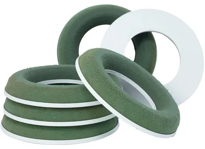 Produktbild von OASIS Steckschaum IDEAL SOLO Ring Ø15cm Steckmasse Steckschwamm - 6 Stück