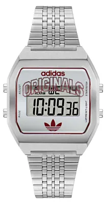 Produktbild von Adidas Uni Uhr DIGITAL TWO Edelstahl silber AOST26522