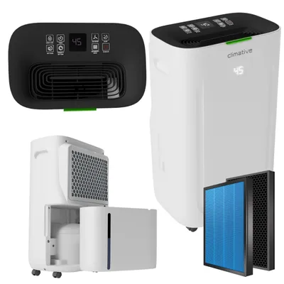 Obrázok produktu pre Odvlhčovač vzduchu 20 l 195 m³/h čistič 2v1 Climative DH-20S UV Silent ION HEPA H13 WiFi Tuya Smart Life do 40 m² Časovač nádrž 6,5 l