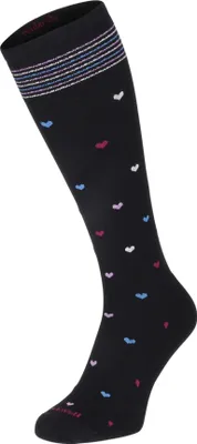 Produktbild von Sockwell Full Heart Damen Kompressionsstrümpfe 15-20 mmHg Black Größe 35-38